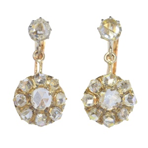 Vintage antique diamonds earrings